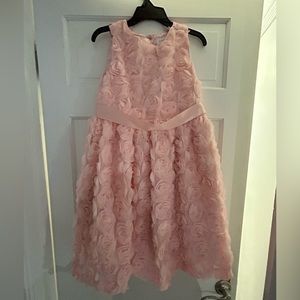 Gymboree Special Occasion Rosette light pink dress size 12